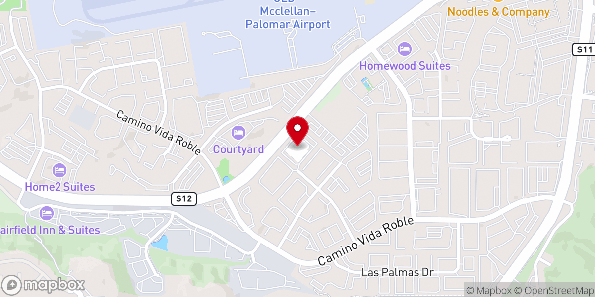 Map showing location of K1 Speed Carlsbad