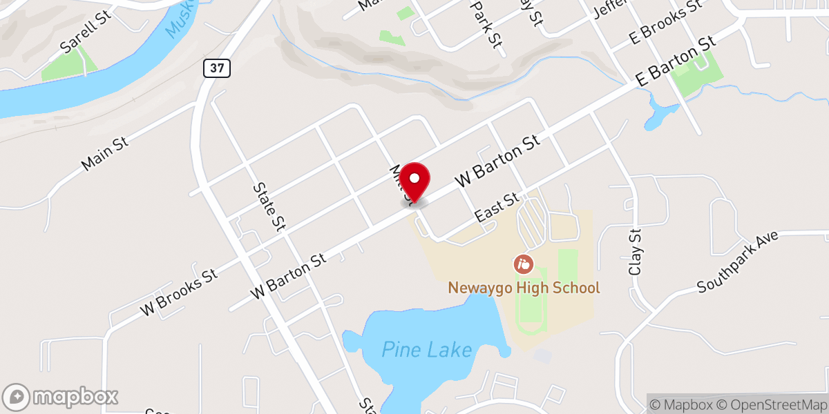 Map showing location of Grace Bible Church