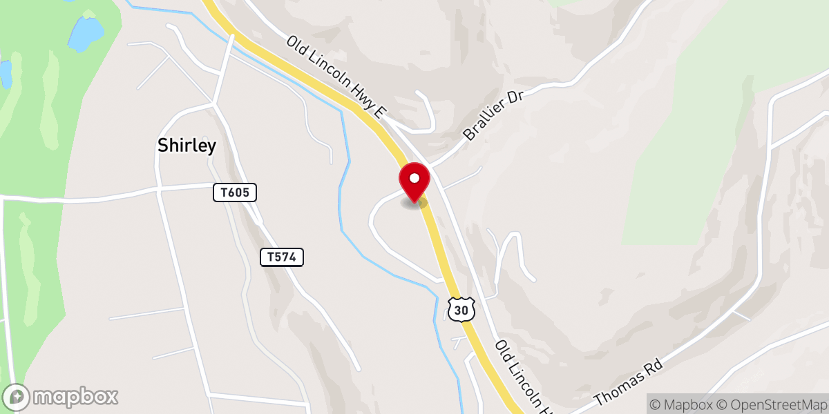 Map showing location of Unitarian Universalist Fellowship of Ligonier Valley
