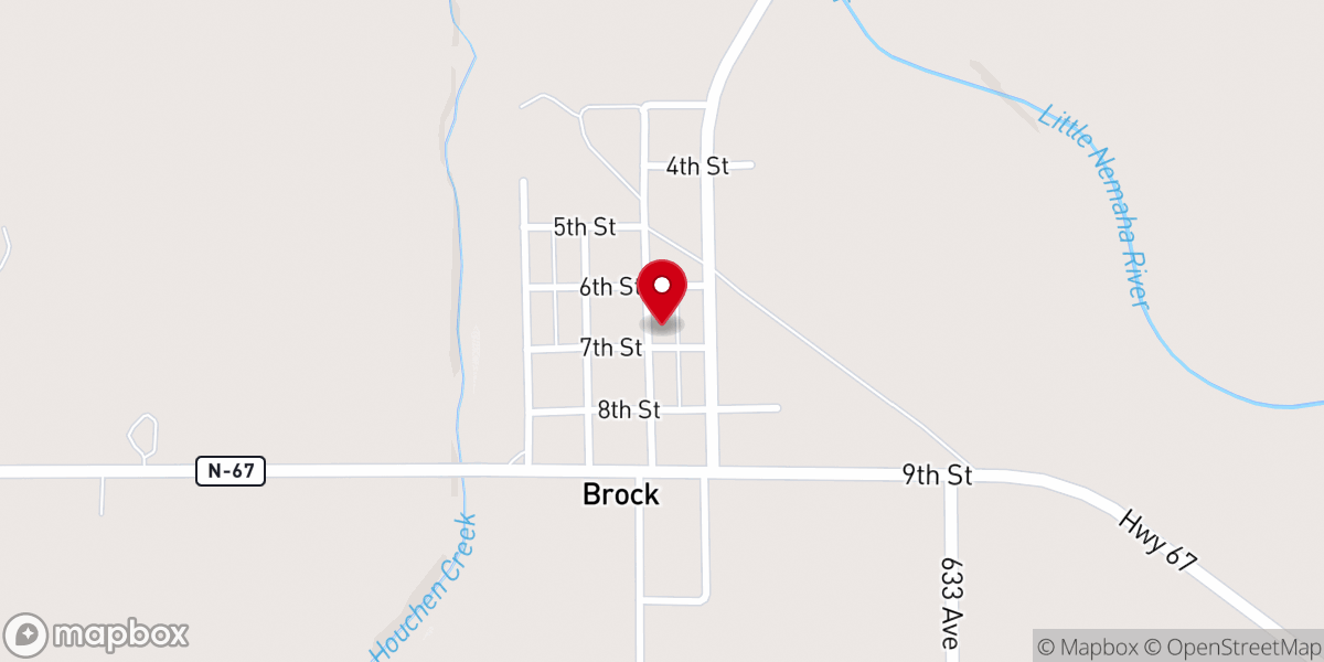 Map showing location of United Methodist Church