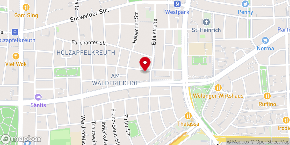 Map showing location of Gethsemanekirche - Evangelisch-Lutherische Kirchengemeinde München - Gethsemanekirche