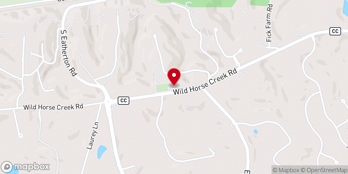 Map showing location of Antioch Baptist Church
