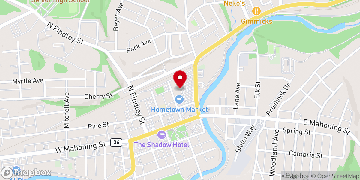 Map showing location of Anytime Fitness