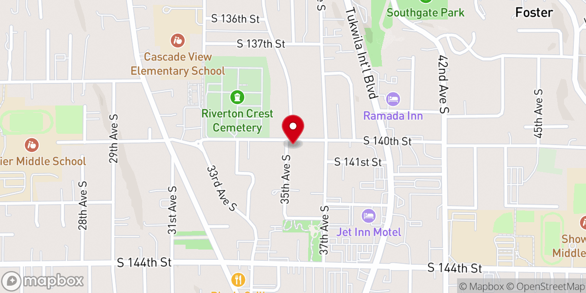 Map showing location of Mien Evangelical Church