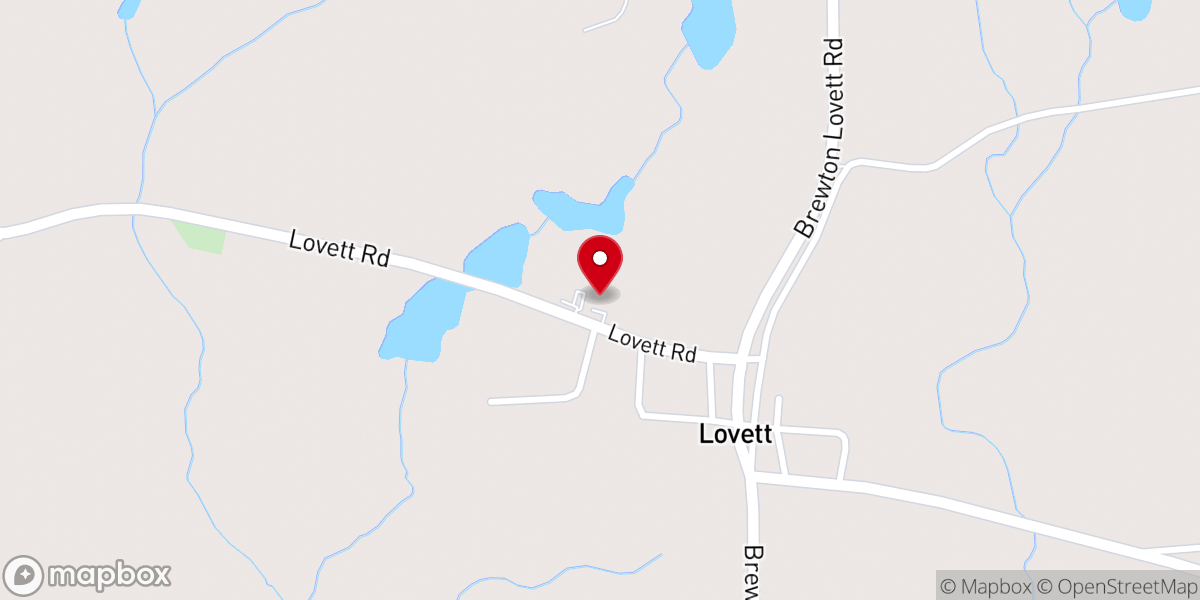 Map showing location of St James CME Church