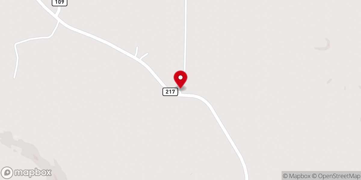 Map showing location of Lick Creek Church