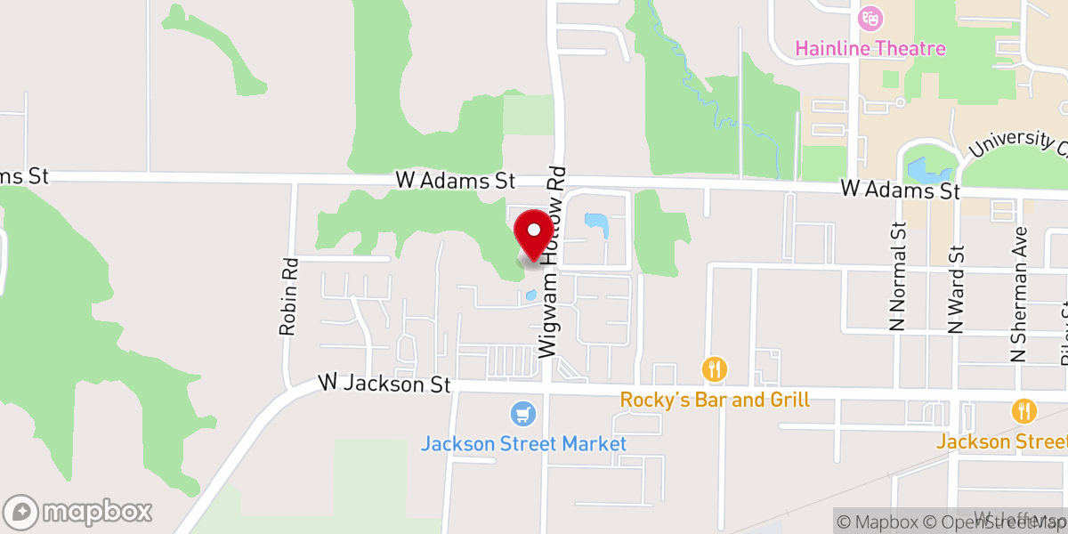Map showing location of Unitarian Universalist Fellowship of Macomb
