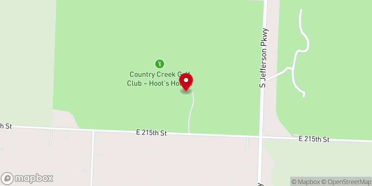 Map showing location of Hoots Hollow