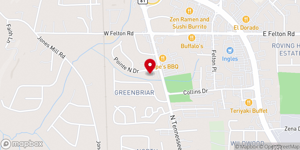 Map showing location of Cartersville Georgia Stake