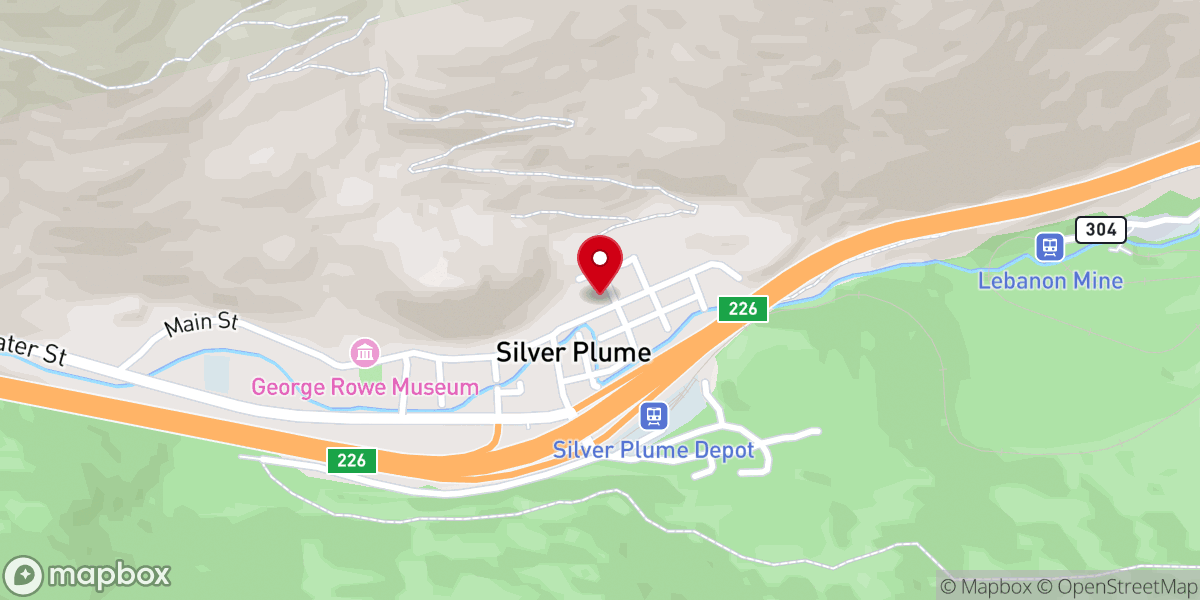 Map showing location of St. Patrick's Catholic Church