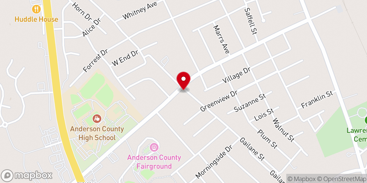 Map showing location of The Burg Coffee House