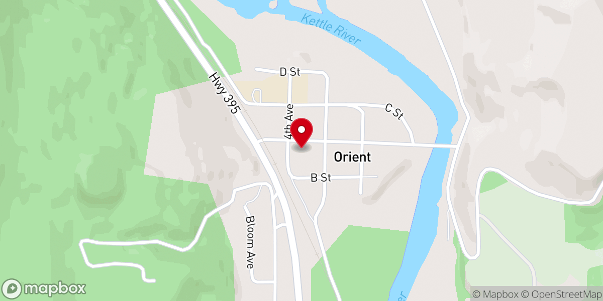 Map showing location of Orient Seventh-Day Adventist Church