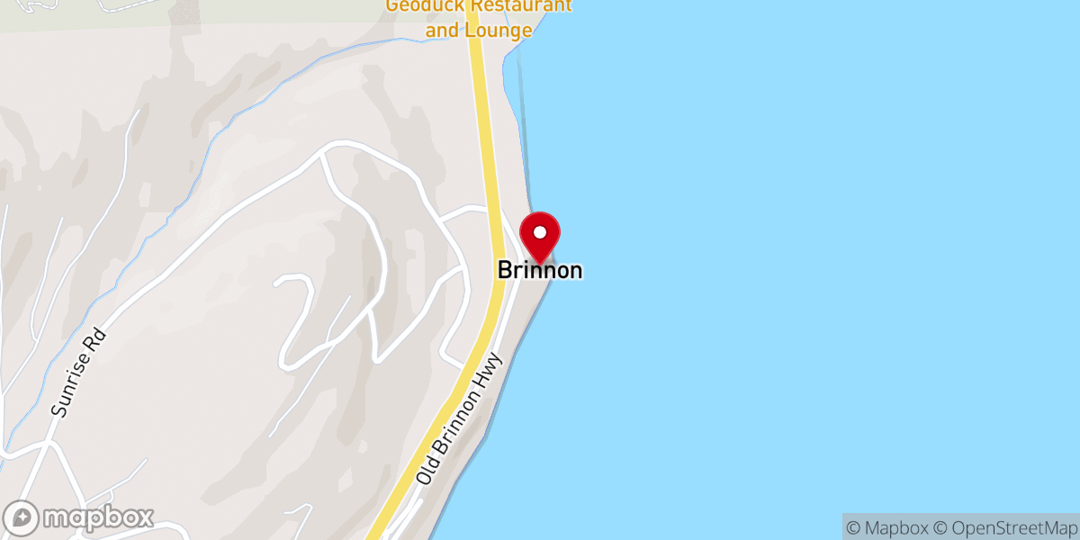 Map showing location of Brinnon