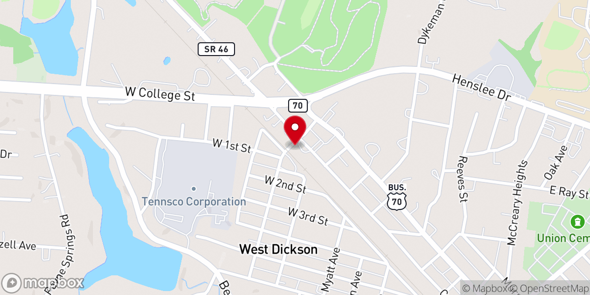 Map showing location of New Birth Fellowship Church