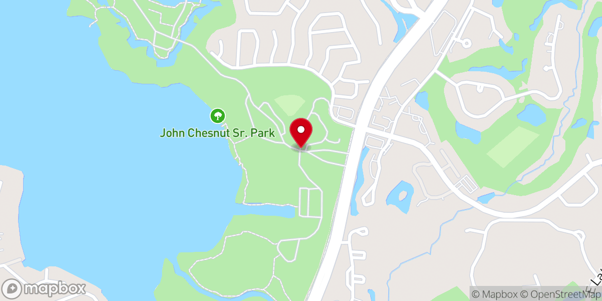 Map showing location of John Chesnut Sr. Park