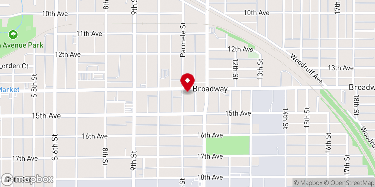 Map showing location of Centennial United Methodist Church