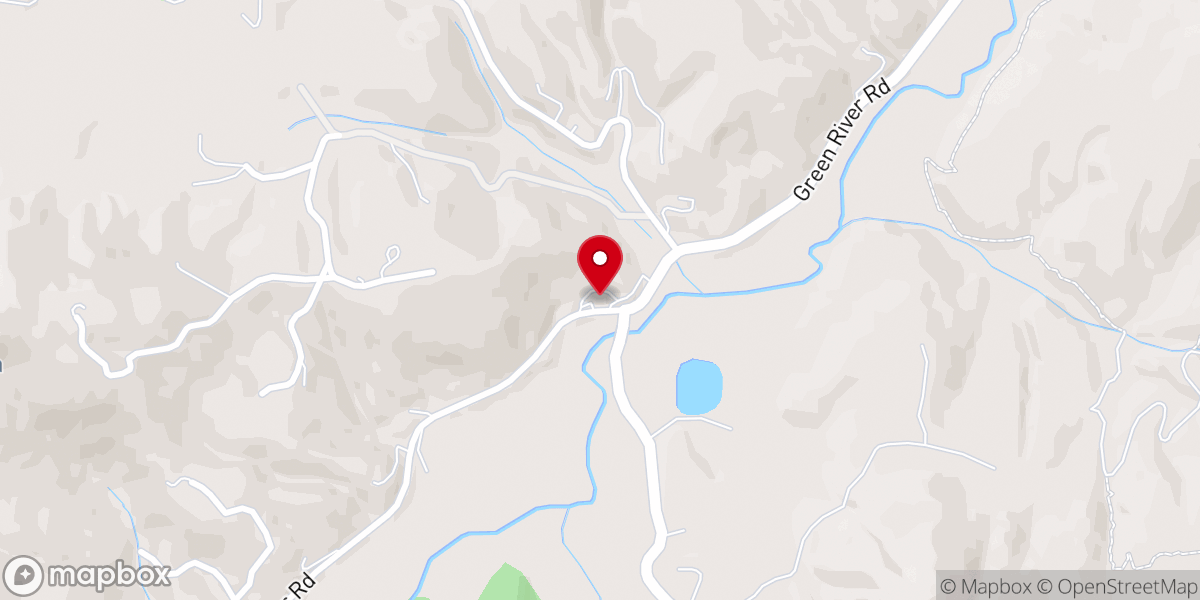 Map showing location of Cedar Springs Baptist Church