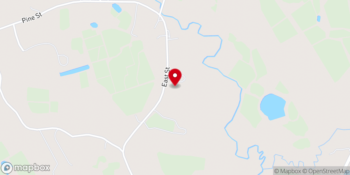 Map showing location of Church In The Pines