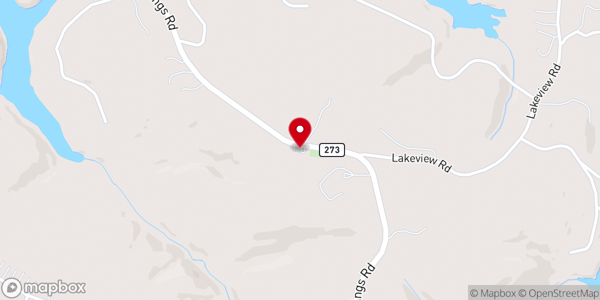 Map showing location of Rock Springs Baptist Church