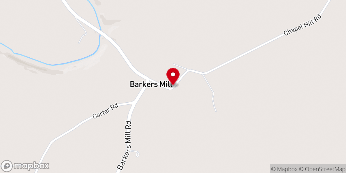 Map showing location of Chapel Hill Church