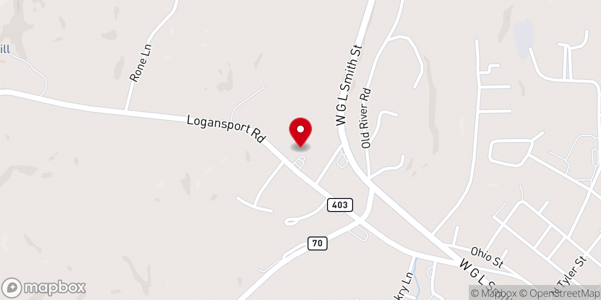 Map showing location of Holy Trinity Catholic Church