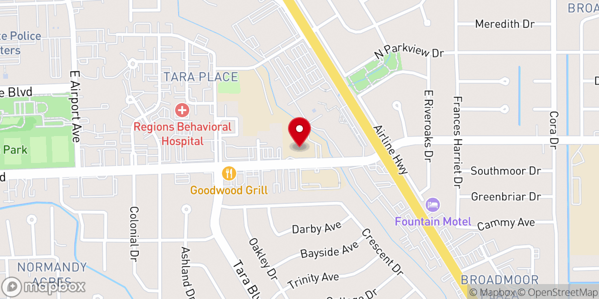 Map showing location of St Luke's Episcopal Church