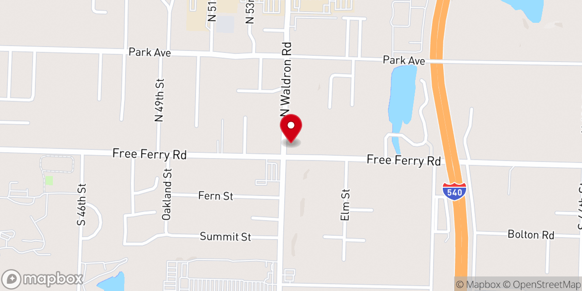 Map showing location of Central Presbyterian Church