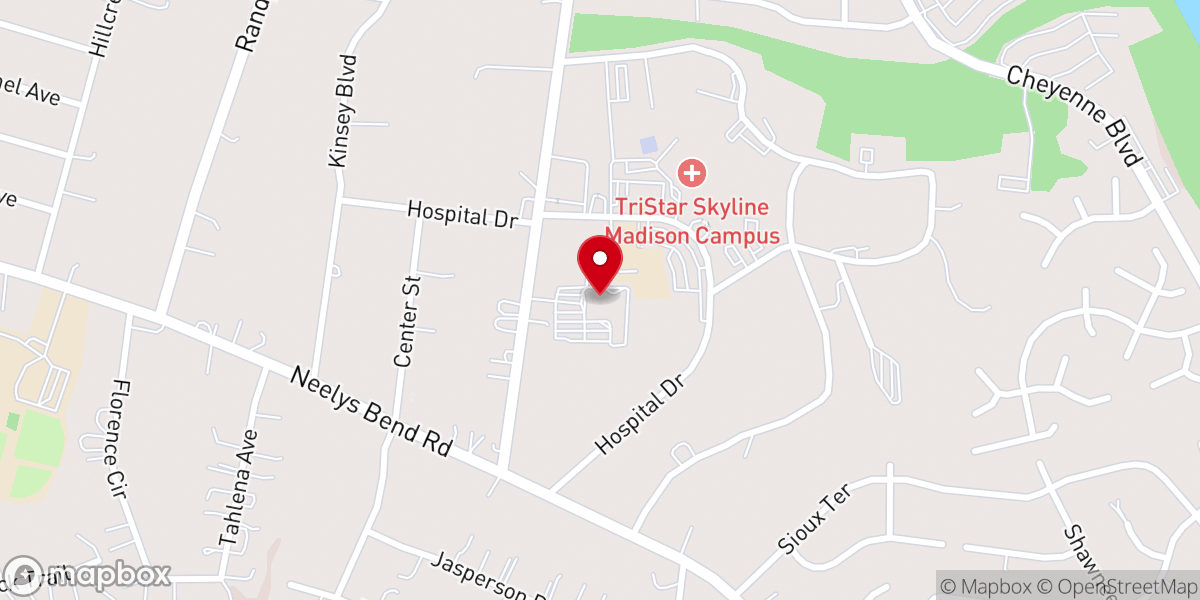 Map showing location of Madison Campus Seventh-day Adventist Church