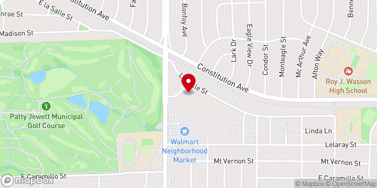 Map showing location of Victory Life Church
