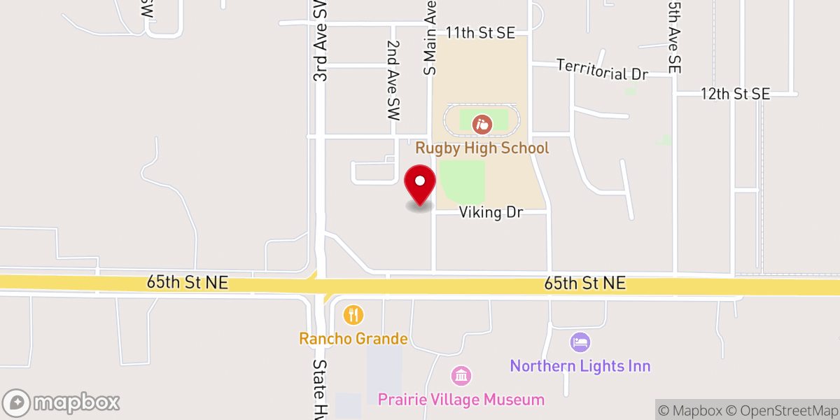 Map showing location of Emmanuel United Methodist Church