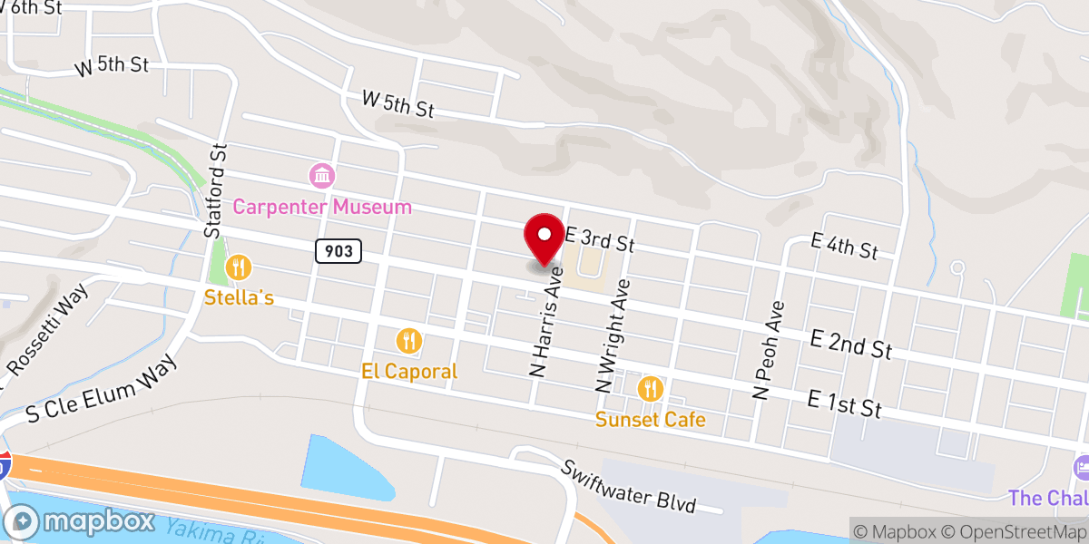 Map showing location of Cle Elum Seventh-day Adventist Church