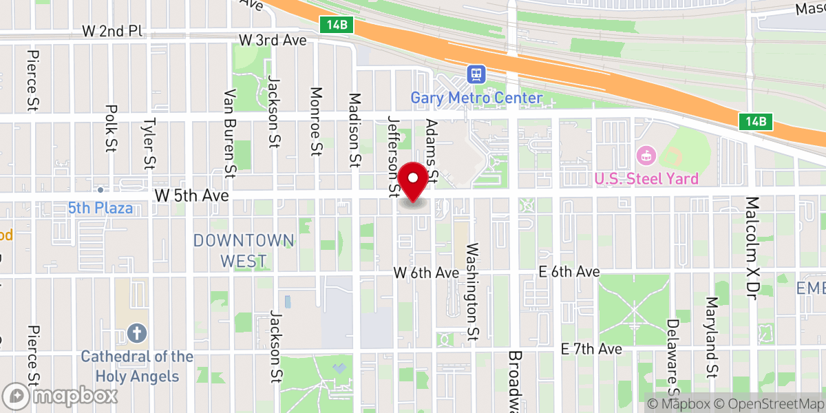 Map showing location of Bethel Church & Ministries