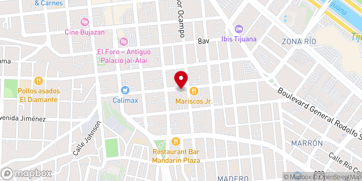 Map showing location of Arquidiócesis de Tijuana