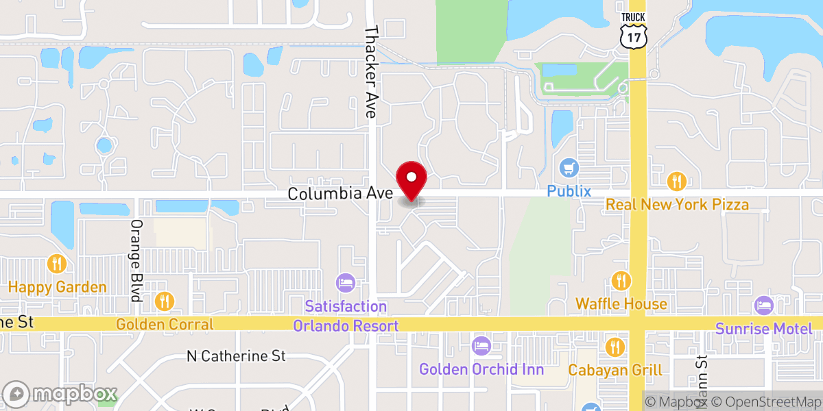 Map showing location of Catholic Charities Central Florida
