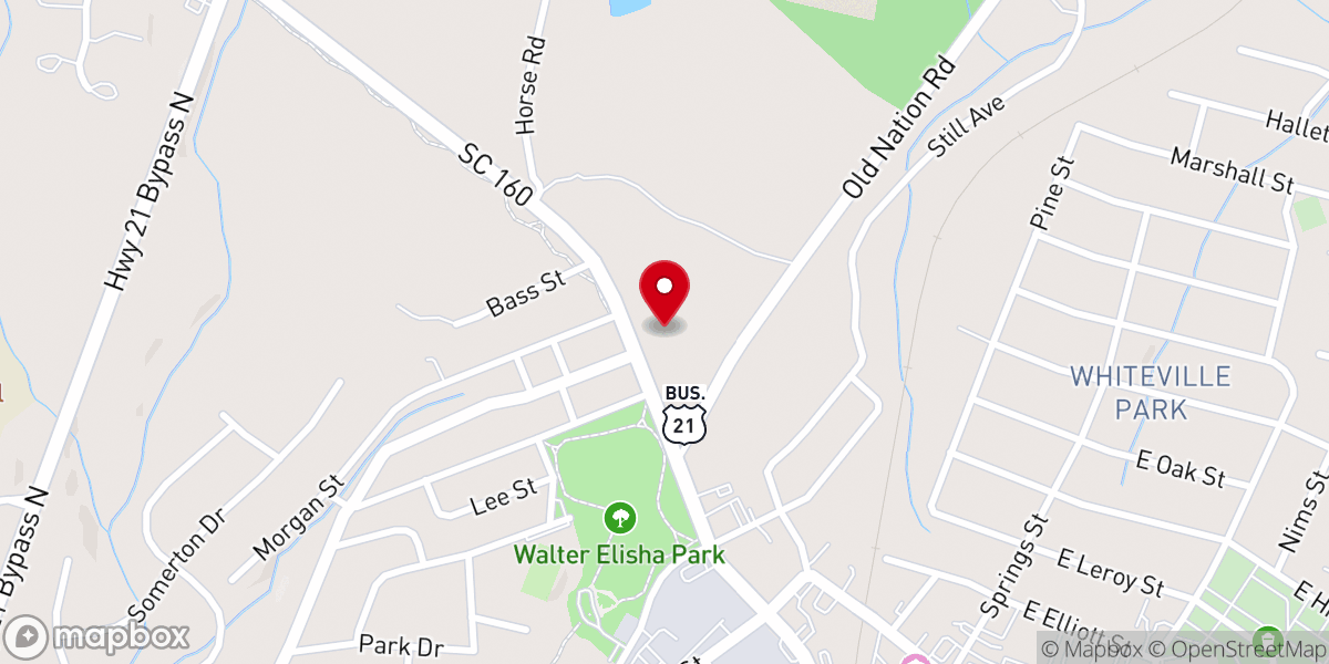 Map showing location of Community Presbyterian Church