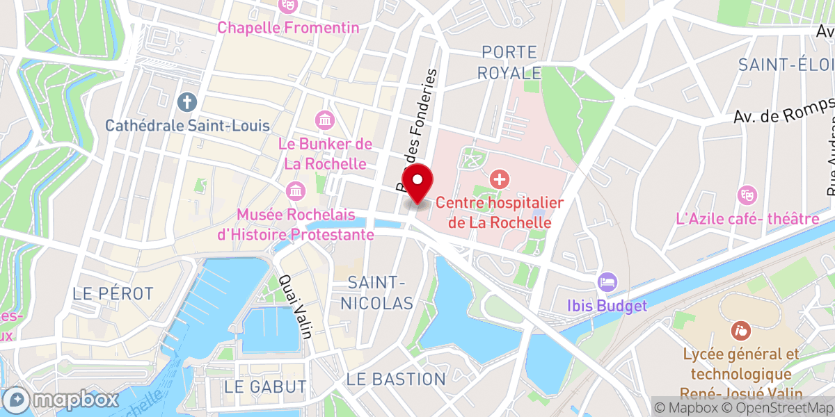 Map showing location of Porte Maubec