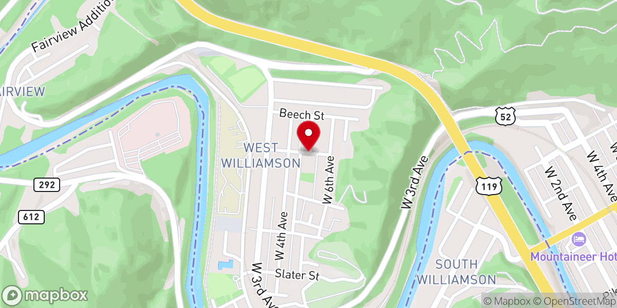 Map showing location of Memorial United Methodist Church