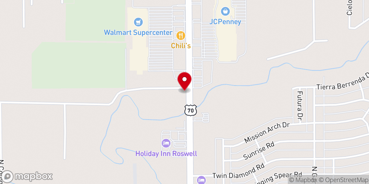 Map showing location of Roswell House of Prayer