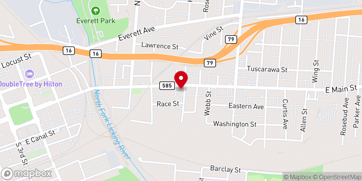 Map showing location of Faith Church