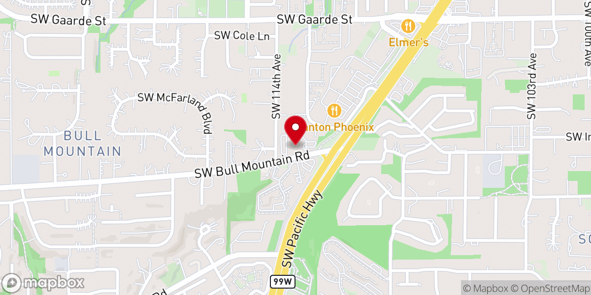 Map showing location of Christ the King Lutheran Church
