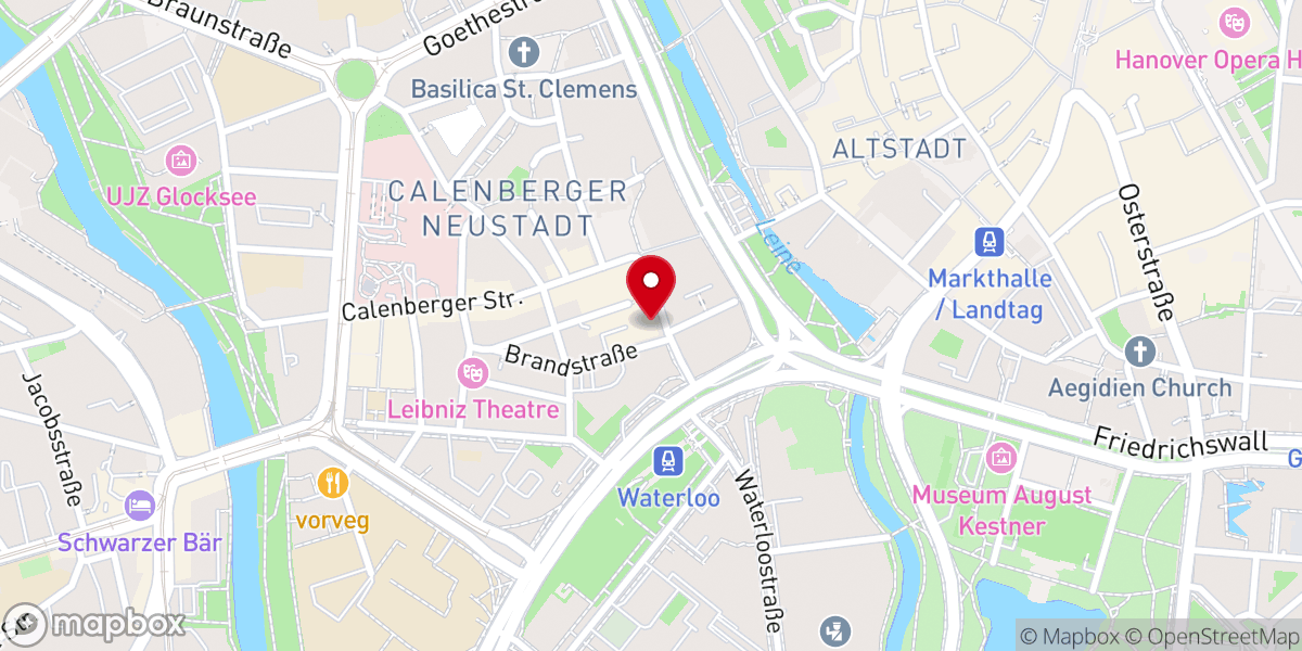 Map showing location of Evangelische Agentur