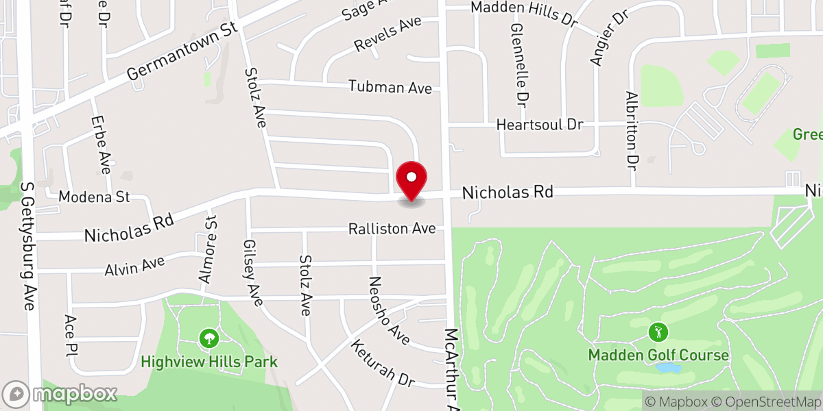 Map showing location of Pentecostal Church of God