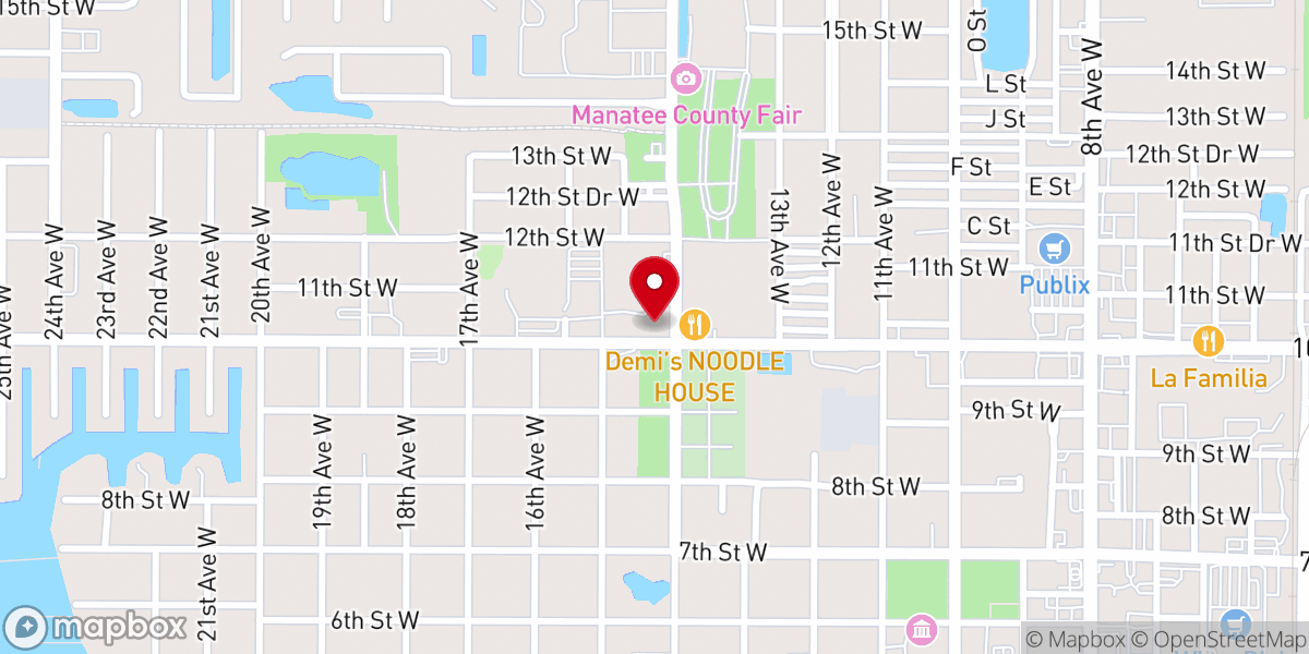 Map showing location of Crossroads Christian Church