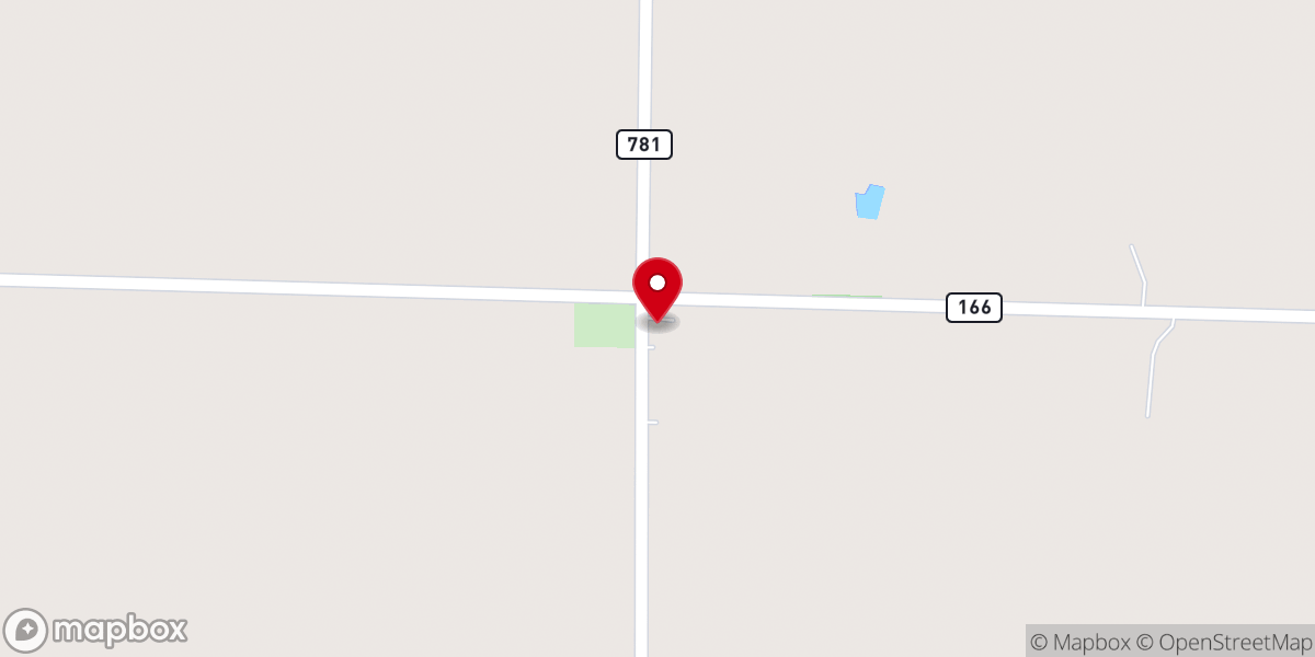 Map showing location of Liberty Church