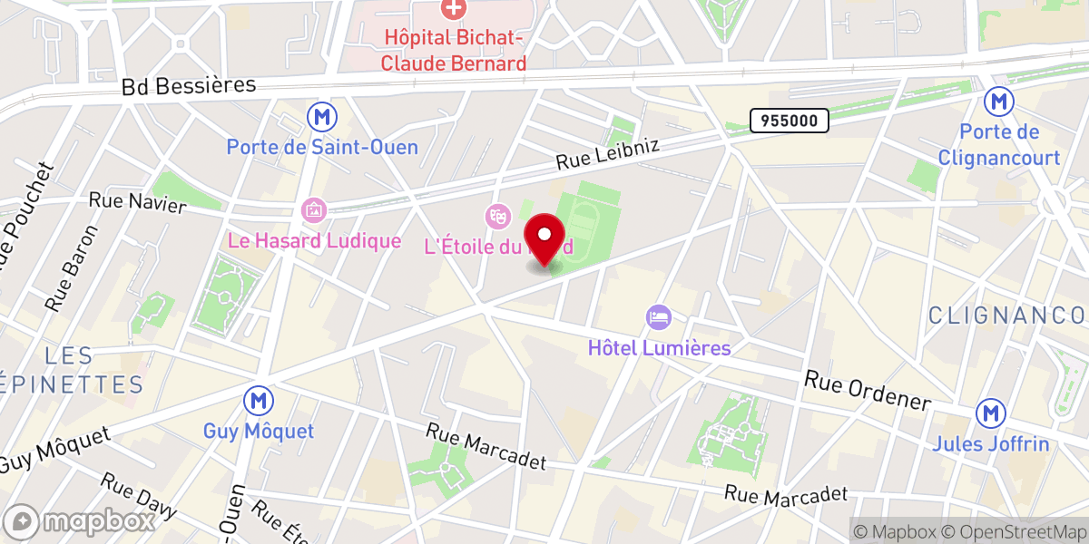 Map showing location of Sainte-Geneviève des Grandes-Carrières