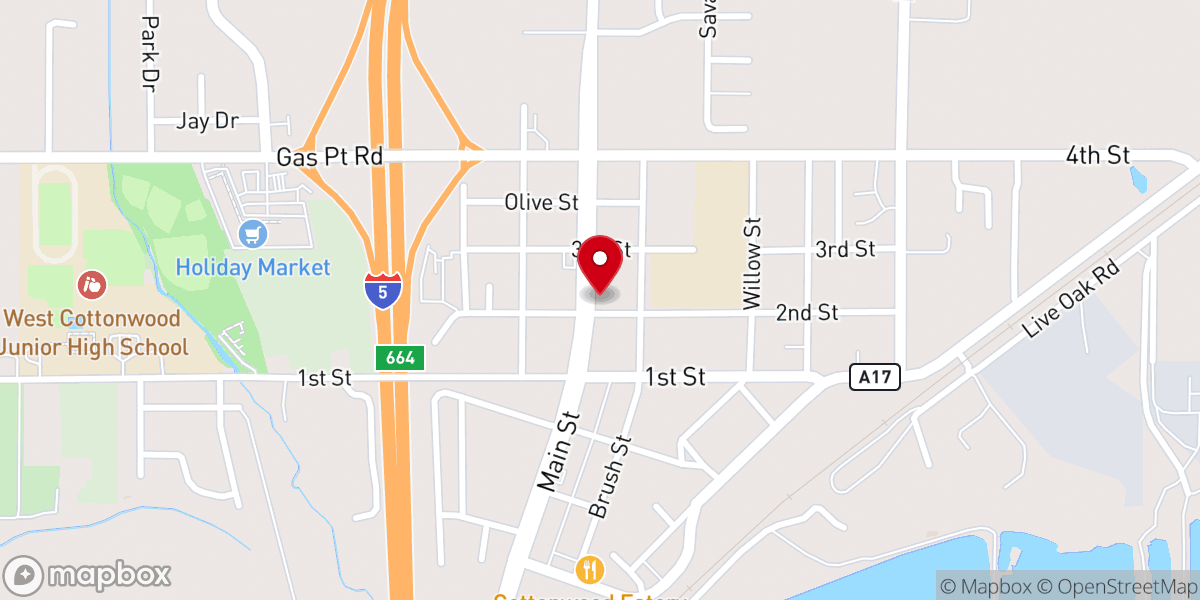 Map showing location of St. Anne Church