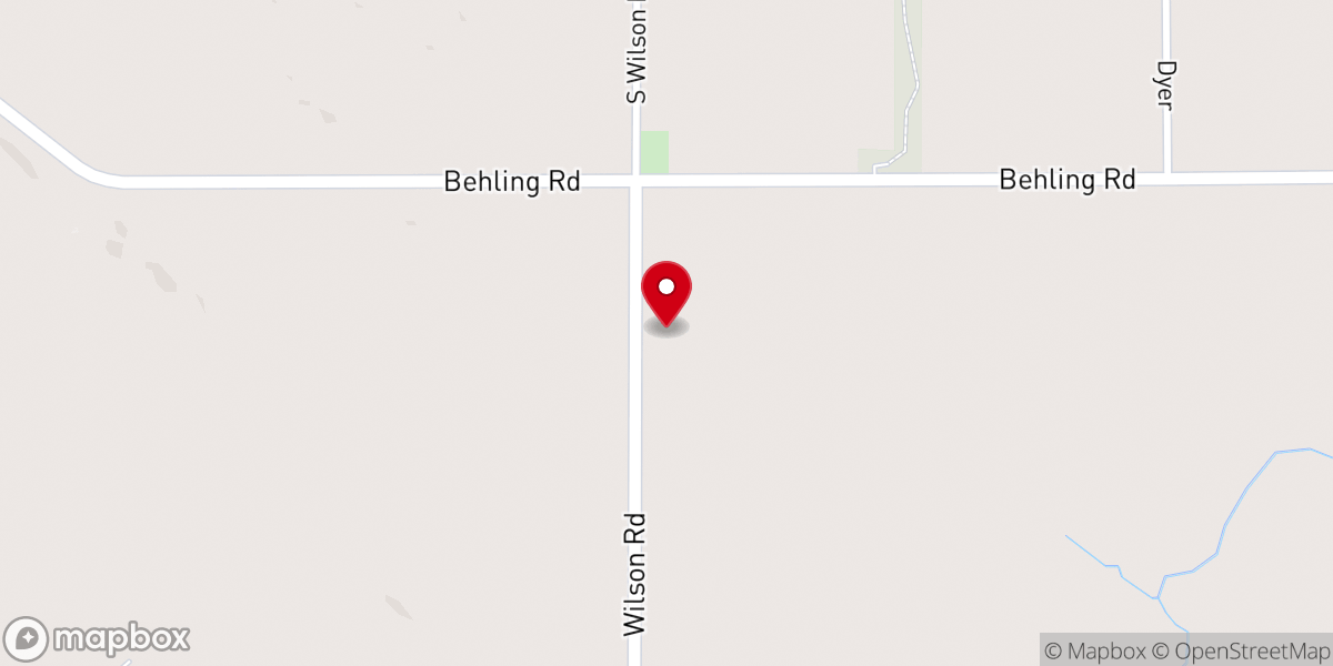 Map showing location of Wilson Church