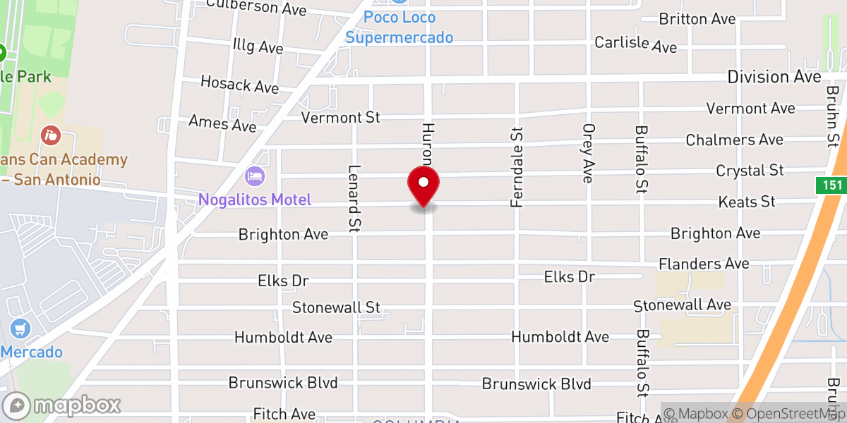 Map showing location of Iglesia Bautista Particular de la Gracia Soberana