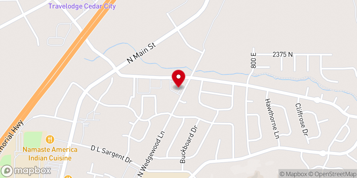 Map showing location of Community Presbyterian Church