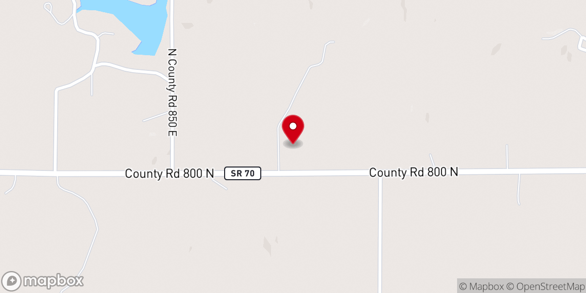 Map showing location of Collins Chapel